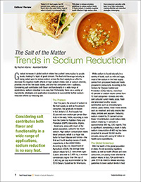 trends in sodium reduction